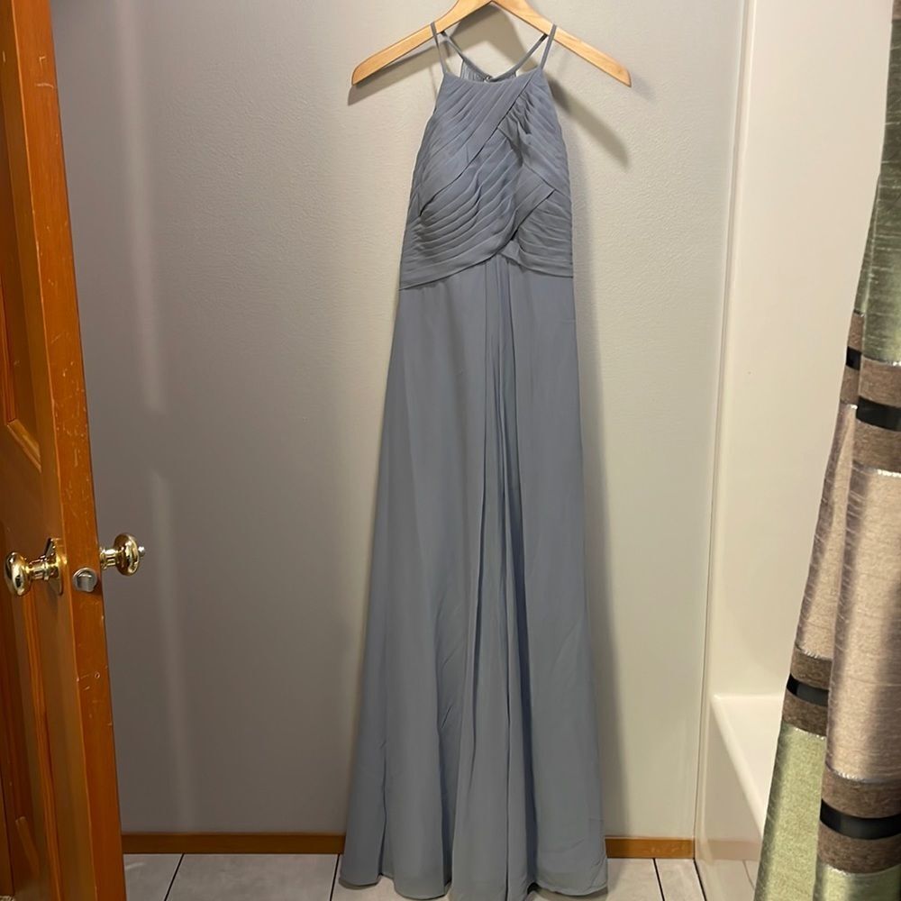 Azazie baby blue woman’s formal dress